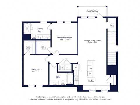 Dorsey by Alta, B3: 2 Bedroom, 2 Bathroom
